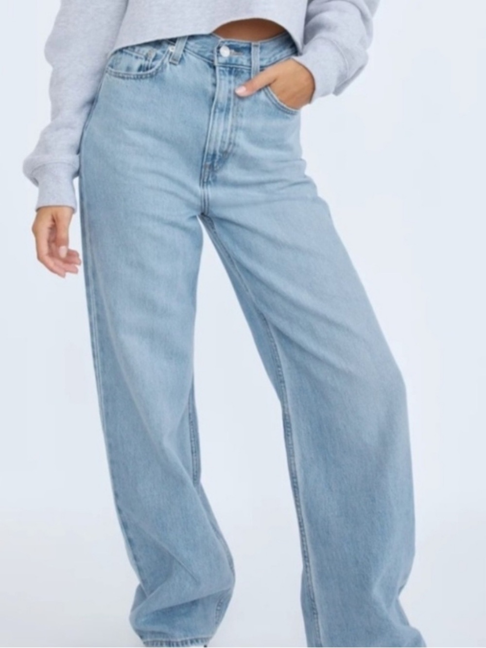 Levi's Wide Leg High-Rise Jeans in Light Blue